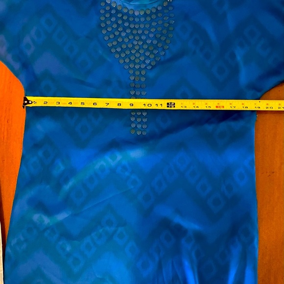 Gianni Bini Peacock Blue dress M - Picture 4 of 6